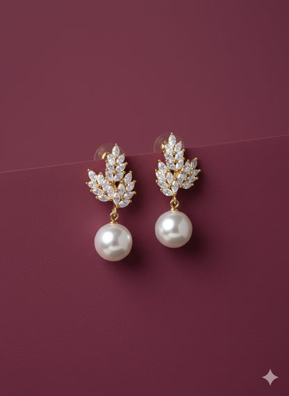 Pearl Aura Drops Earrings 92.5 Starling Silver