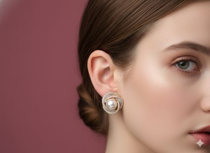 Royal Pearl Earrings 92.5 Starling Silver