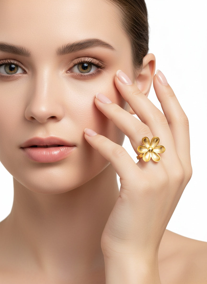 Golden Jasmine 18K Gold Plated Ring