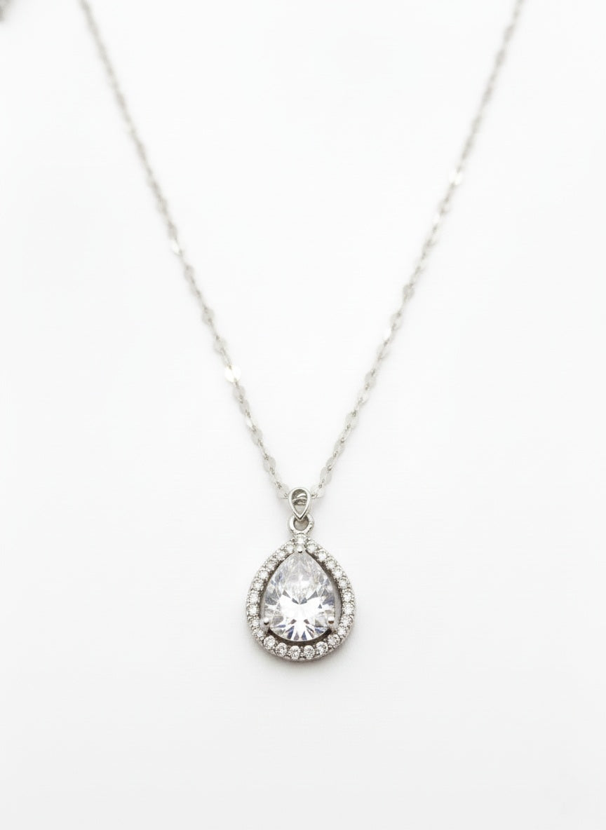 Zewrat Royal Pendant Pure 92.5 Silver with Zirconia Diamond