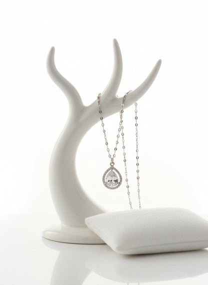 Zewrat Royal Pendant Pure 92.5 Silver with Zirconia Diamond