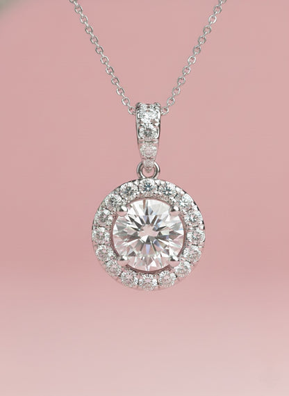 Eternal Halo Crystal Set 92.5 Sliver with Zirconia Diamond