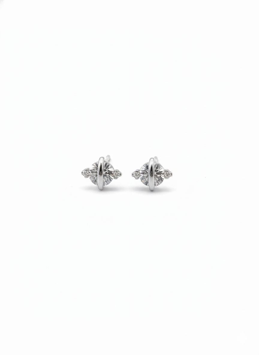 Solitaire Pure 92.5 Silver with Zirconia Diamond