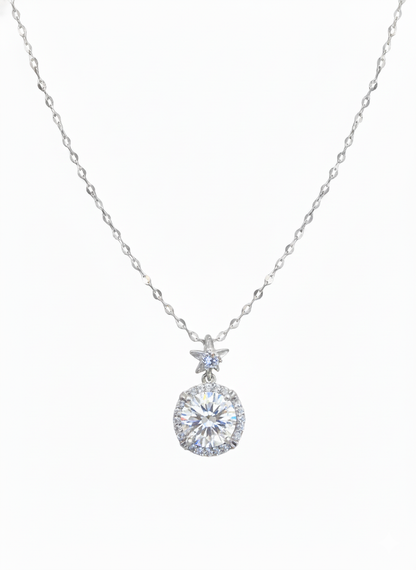 Aura Zirconia Pendant Pure Silver with Zirconia Diamond