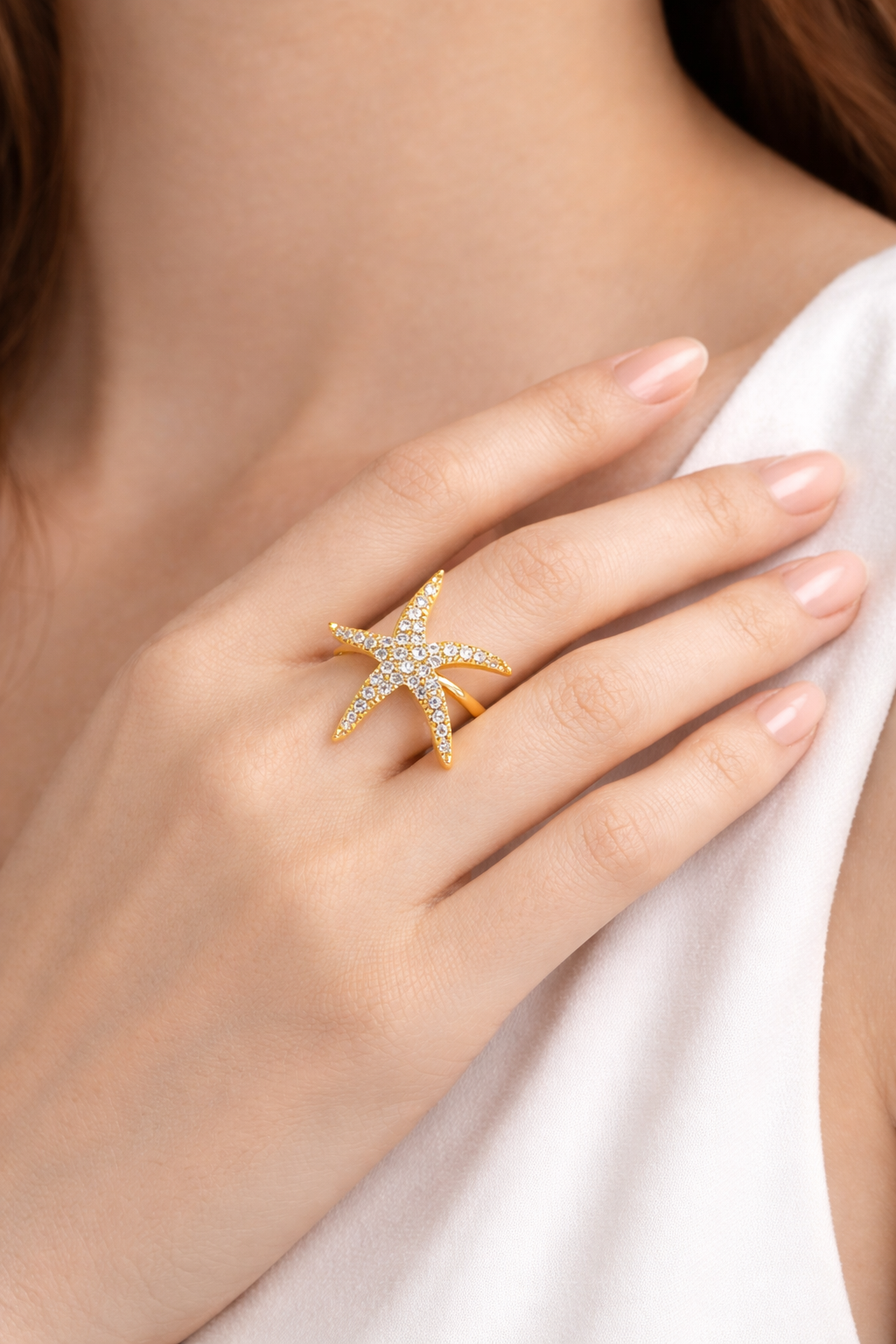 SeaLuxe 18k Gold plated Ring