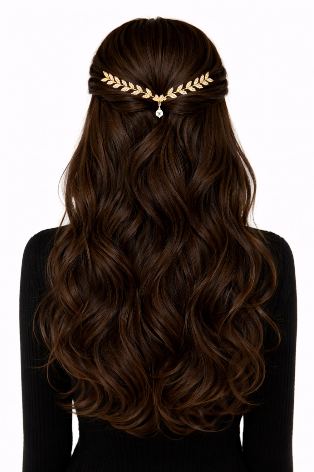 Golden Leaf Grace Hair Crown.