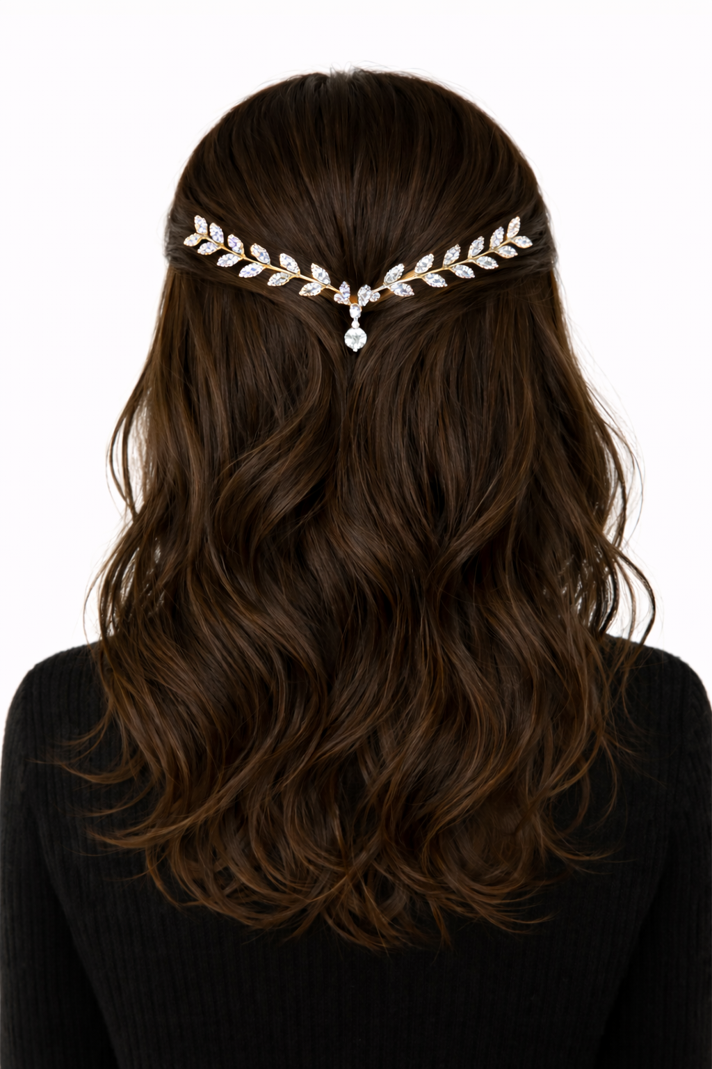 Golden Leaf Grace Hair Crown.