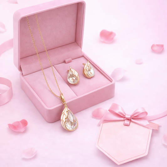 Royal Teardrop Combo 18K Gold Plated