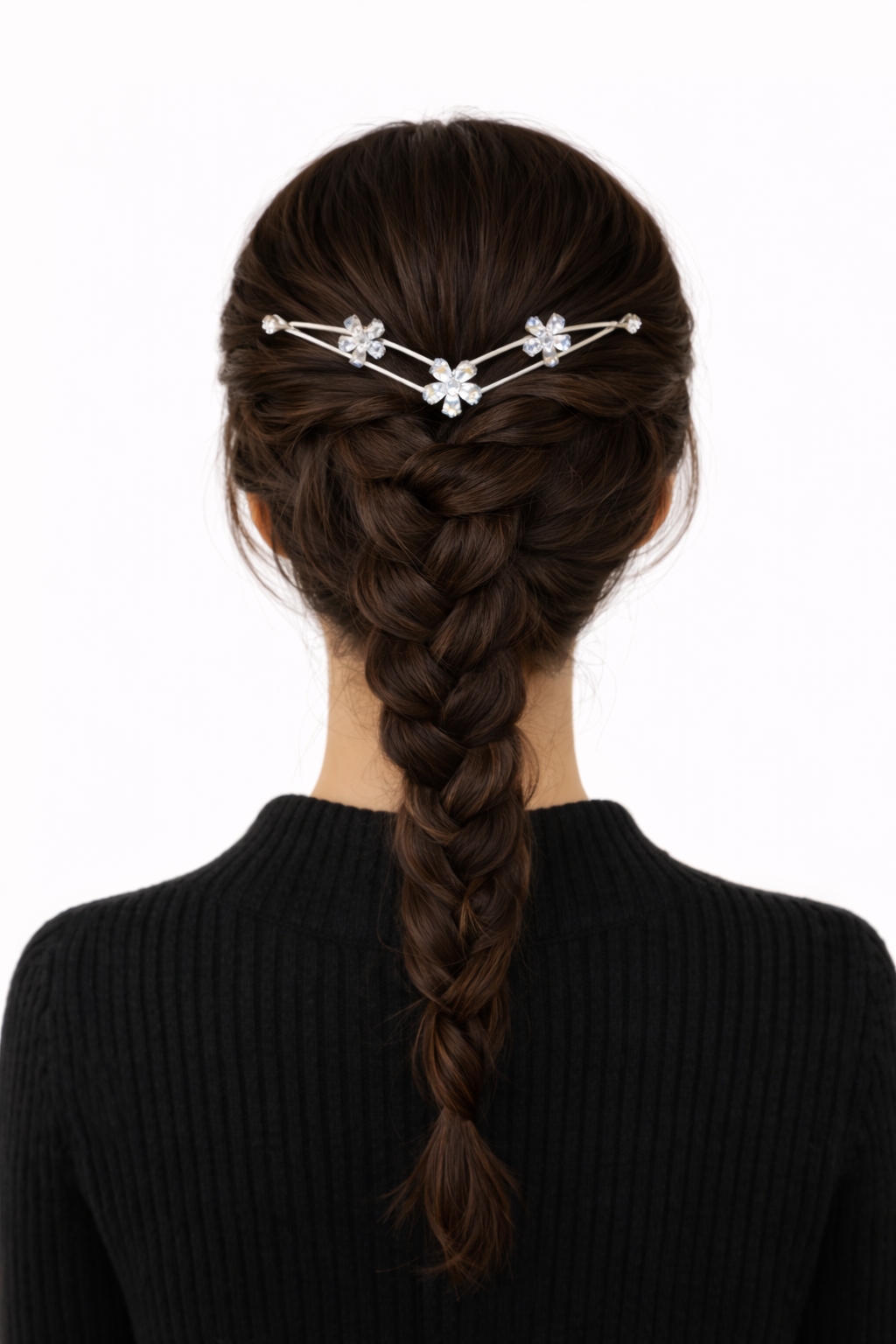 Silver Blossom Hair Crown.