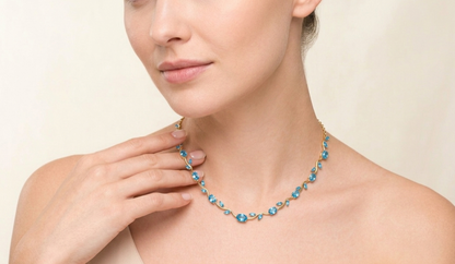 Blue Blossom Tulip Necklace